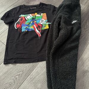 Nike Charcoal Textured Fleece Apparel